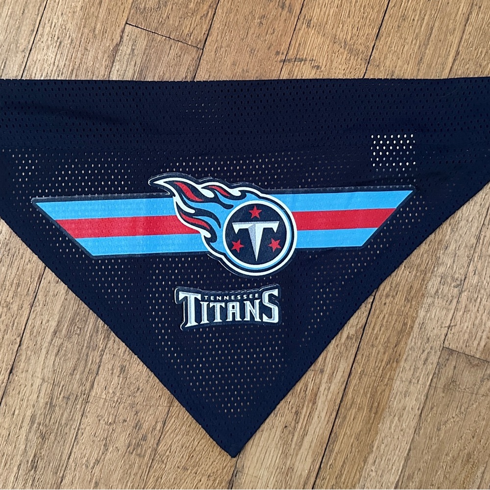 Tennessee Titans Navy Blue Mesh dog bandana